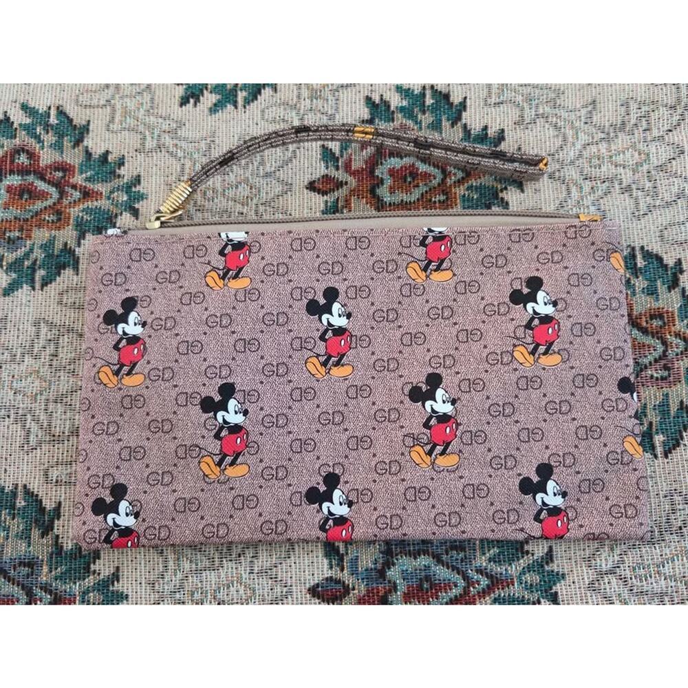 Classic Disney Mickey Mouse/Rosegold-Designer-Style Pouch